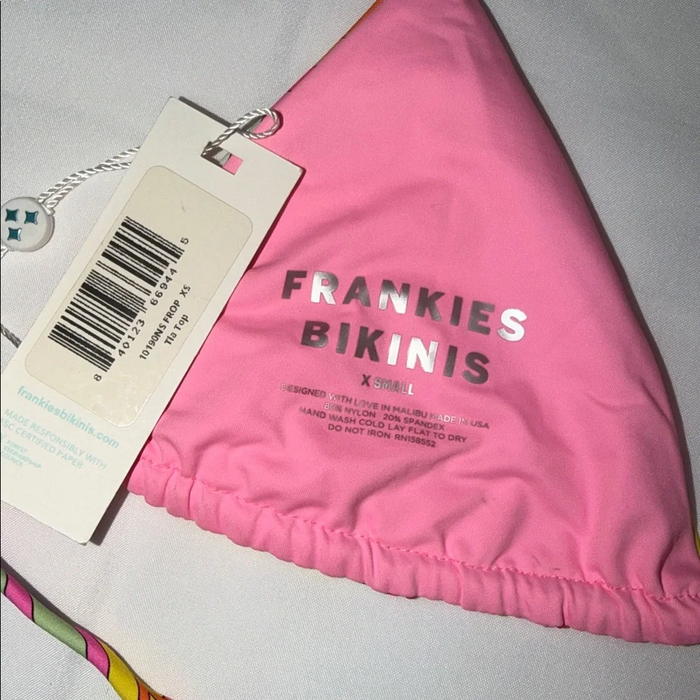 FRANKIES BIKINIS Tia Triangle Bikini Top, XS
